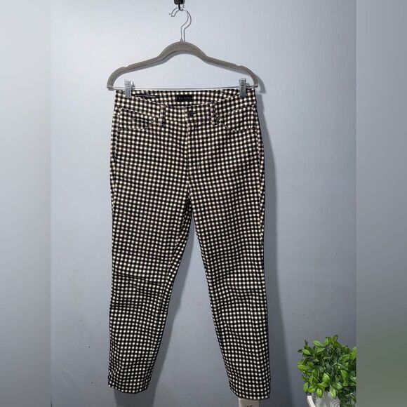 Talbots Women’s Plaid Straight Leg Corduroy Crop Pants size 6P EUC holiday - Picture 1 of 10